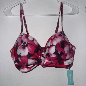 A'Reve Pink Floral Bikini Top